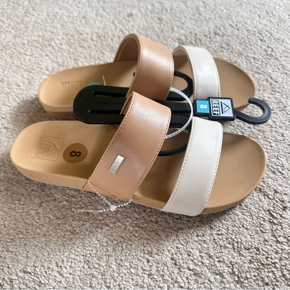 Reef Cushion Vista Double-Strap Slide Sandals NEW - Picture 2 of 3